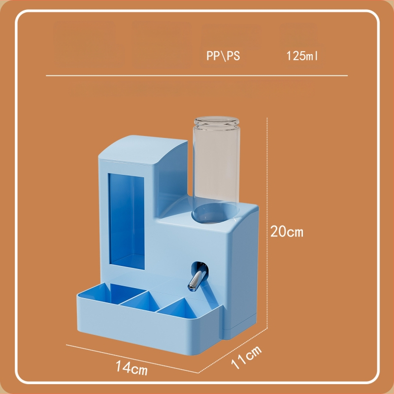 Automatinis hamsterio šėrimo sistema su vandens dozatoriumi, viskas viename – maistui ir gėrimams, prieš apsiveršant, suderinama su Sirijos hamsteriais