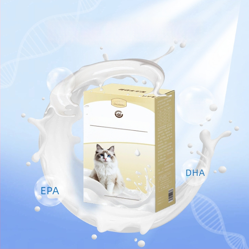 Kazo pieno milteliai katėms — Xin Daming, visiems gyvenimo etapams, 50 g, dėžė 500, Naminių gyvūnų sveikatos produktas