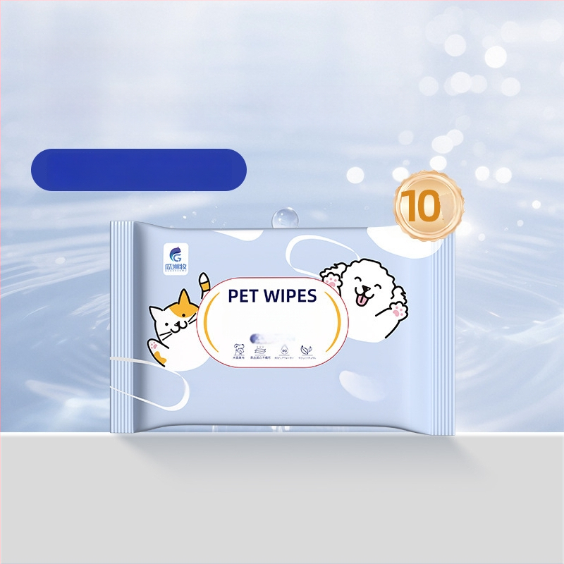 Lemmikloomade niisked salvrätikud kassidele ja koertele — sügavpuhastus, paks spunlace materjal