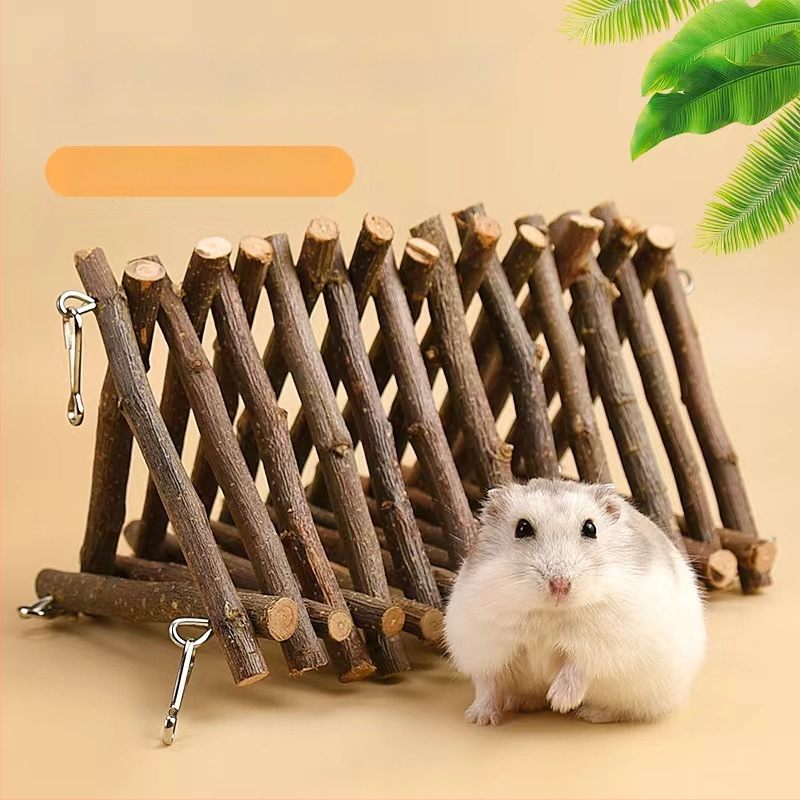 Hamsterio obuolmedžio šakelė kopimui su laiptais – žaislas Sirijos hamsteriui