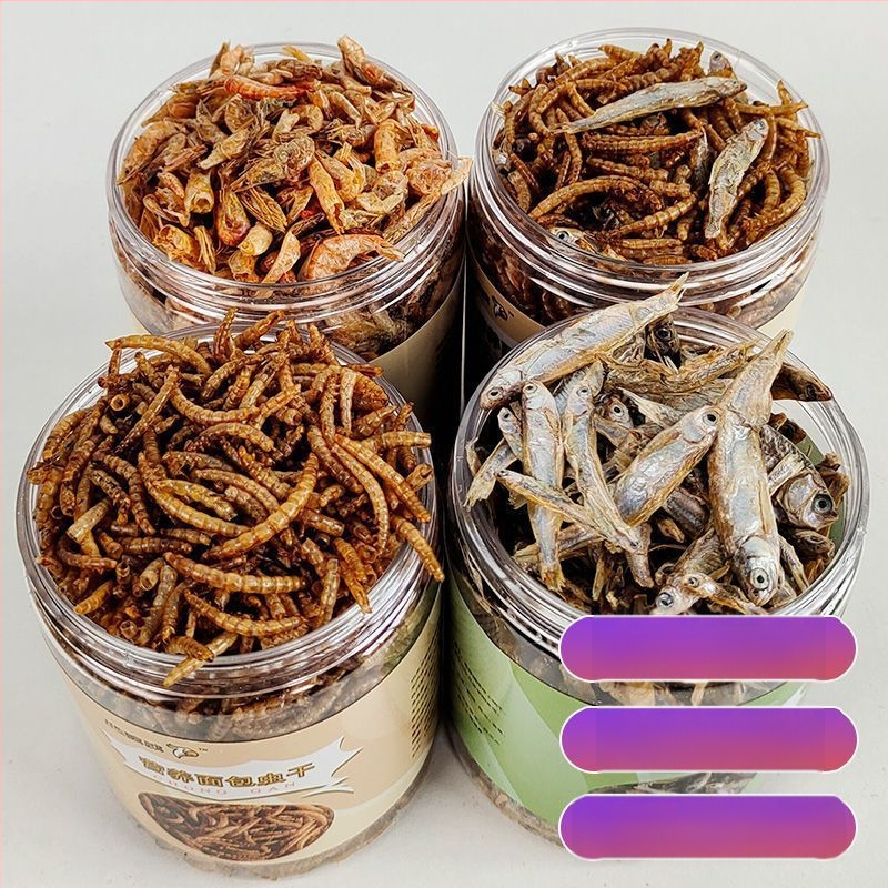 Hamsteri toit kuivatatud vastsete seguga — Kaubamärk Happy Parrot, Tootekood 123, Sobib hamsteritele ja väikestele lindudele