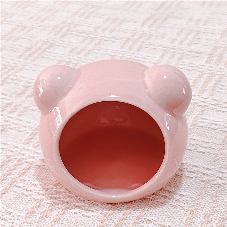 Keraminė hamsterio lizdas vasaros aušinimui – keraminė pastogė mažiems gyvūnams