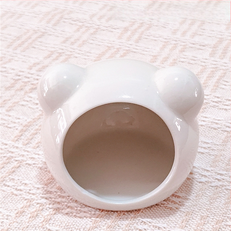 Keraminė hamsterio lizdas vasaros aušinimui – keraminė pastogė mažiems gyvūnams