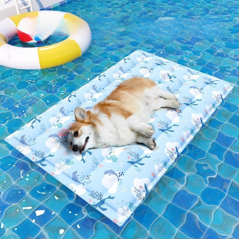 Šunims skirtas vėsinantis kilimėlis — drobinė medžiaga, naujas vasaros modelis