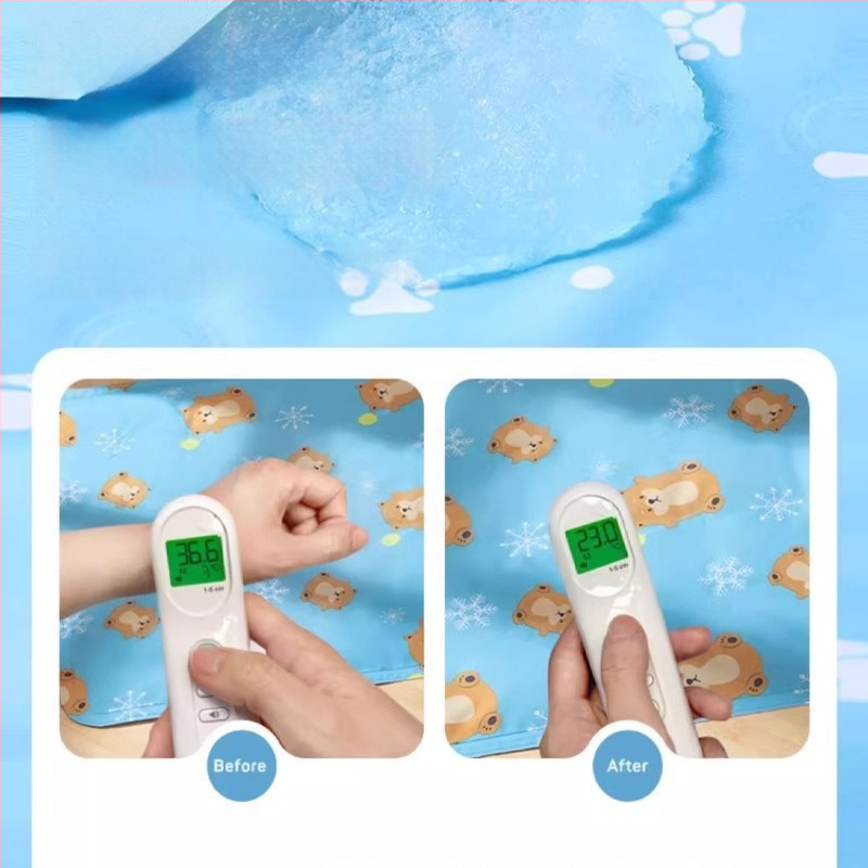 Šunims skirtas vėsinantis kilimėlis — drobinė medžiaga, naujas vasaros modelis