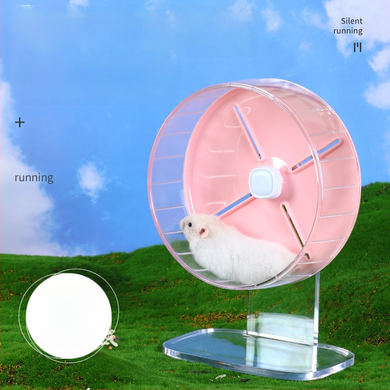 Hamsteri jooksuratas, vaikne, akrüül, päritolu Shandong, kaubamärk Happy Parrot