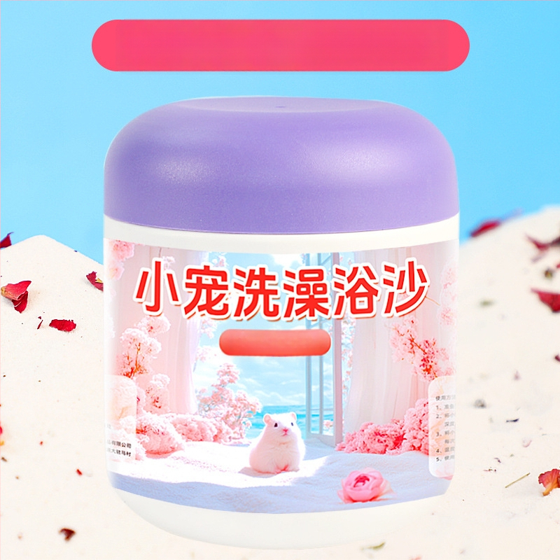 Hamsterio vonios smėlis su gėlių žiedlapiais – kvapų šalinimas, priemonė mažiems gyvūnams (Kilmė: Shandong; Importuotas: Ne; Pagrindinės rinkos: Kitos; Privatus prekės ženklas: Taip; Kategorija: Naminių gyvūnų priežiūros įrankiai)