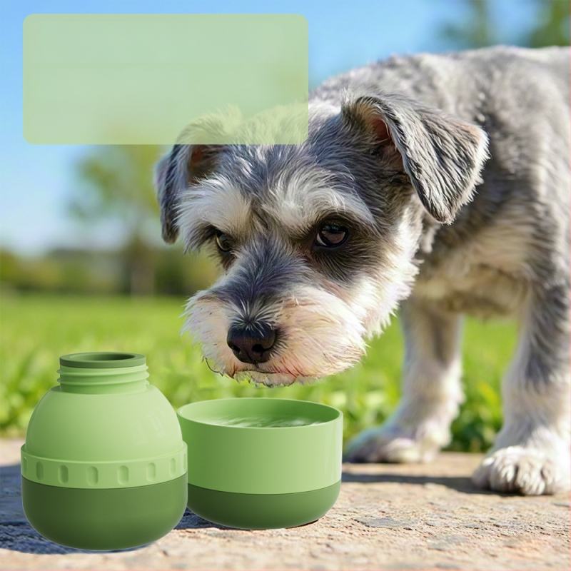 Kohverdatav silikoonist lemmikloomade joogikauss – Landpion, sobib koera jalutamiseks