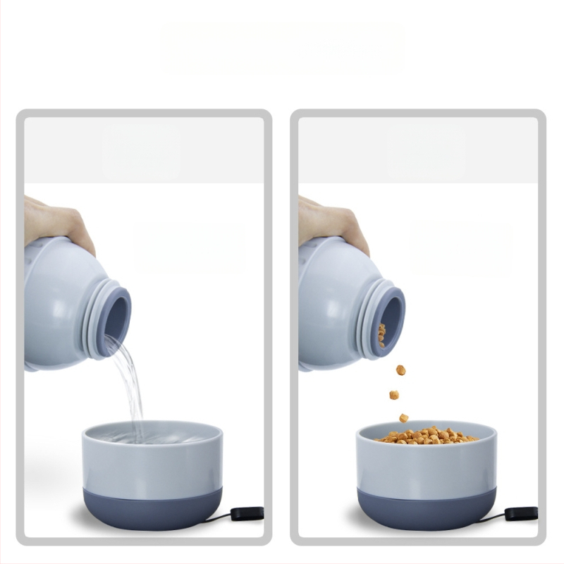 Kohverdatav silikoonist lemmikloomade joogikauss – Landpion, sobib koera jalutamiseks