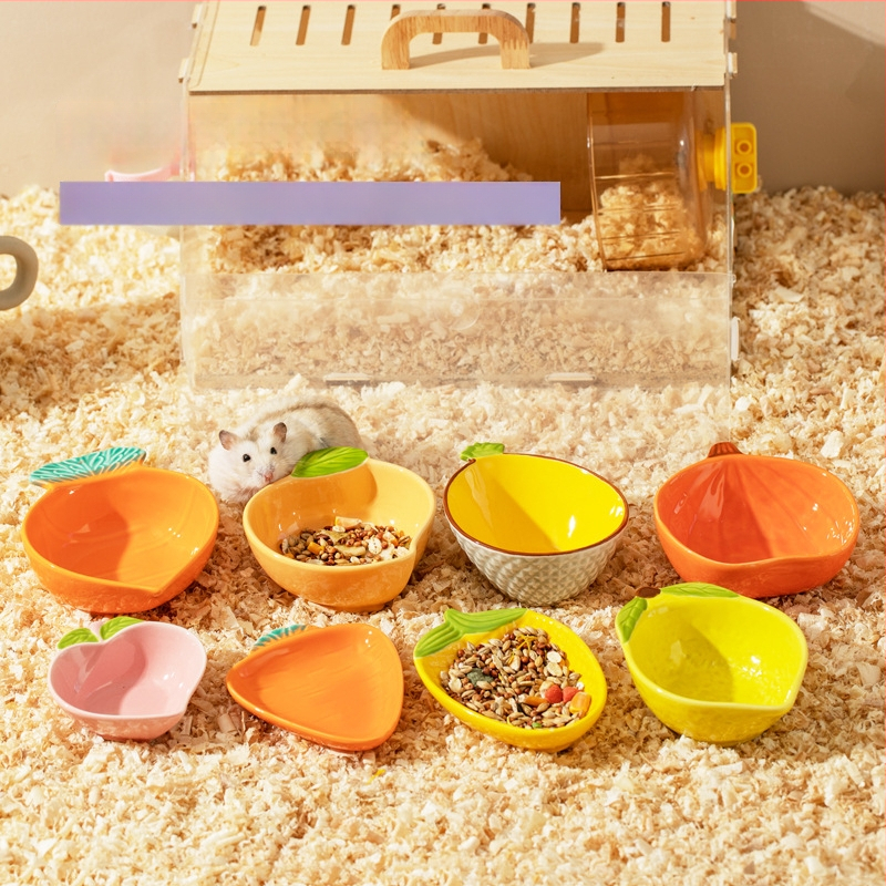 Hamsterio keraminis šėrimo dubenėlis (Medžiaga: keramika; Prekės ženklas: Star Rice Ceramics; Kategorija: naminių gyvūnėlių indai; Importas: Ne)