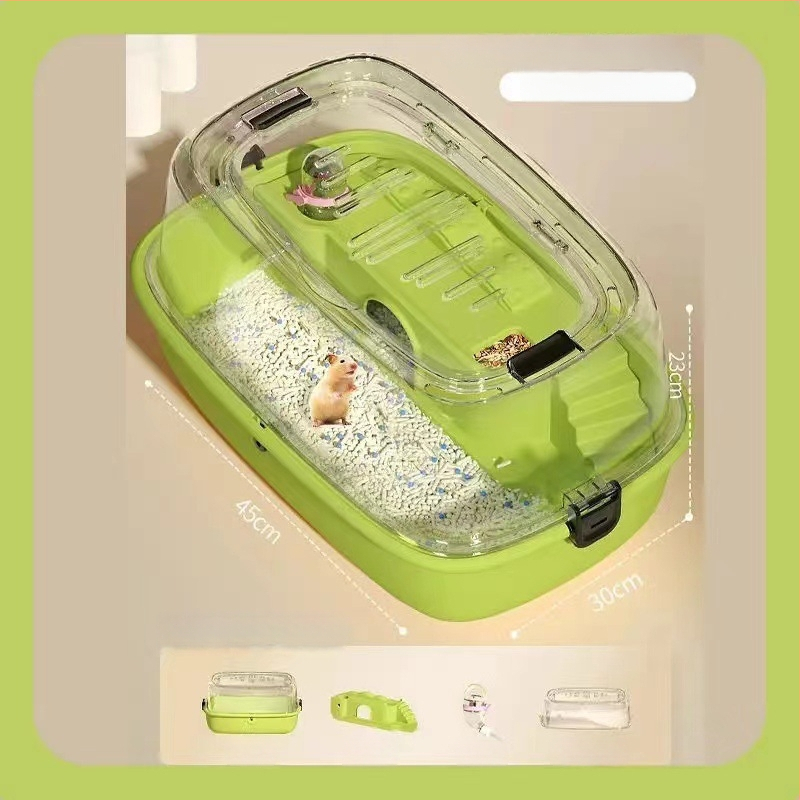 Hamsterio narvas, PP medžiaga, stačiakampio formos, nuimamas dizainas, animacinis stilius