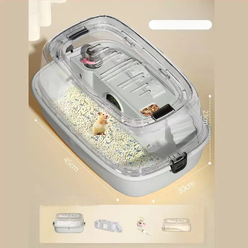 Hamsterio narvas, PP medžiaga, stačiakampio formos, nuimamas dizainas, animacinis stilius