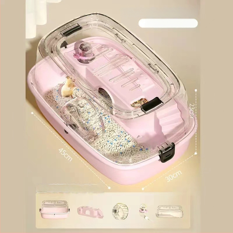 Hamsterio narvas, PP medžiaga, stačiakampio formos, nuimamas dizainas, animacinis stilius