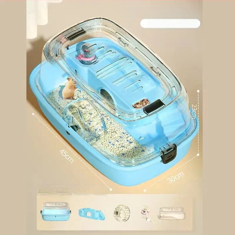 Hamsterio narvas, PP medžiaga, stačiakampio formos, nuimamas dizainas, animacinis stilius