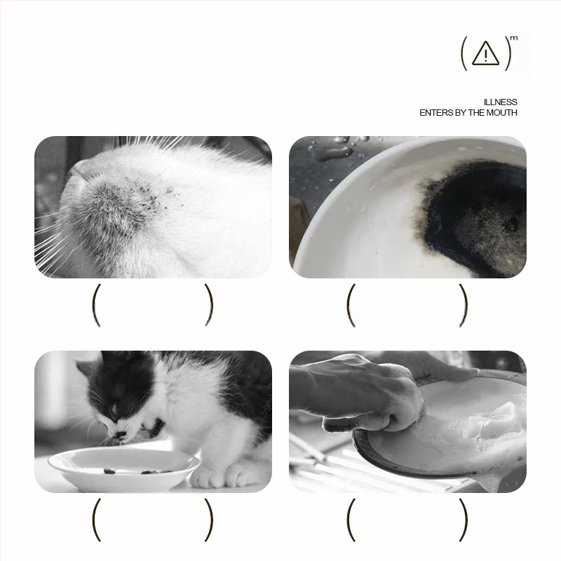 Lemmikloomade nõude pesemis mousse – plastmassist, Qi oh bränd, koertele sobiv, 200 tk pakk