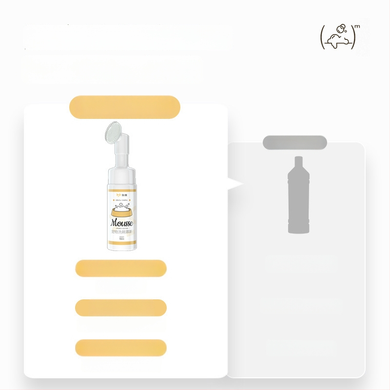 Lemmikloomade nõude pesemis mousse – plastmassist, Qi oh bränd, koertele sobiv, 200 tk pakk