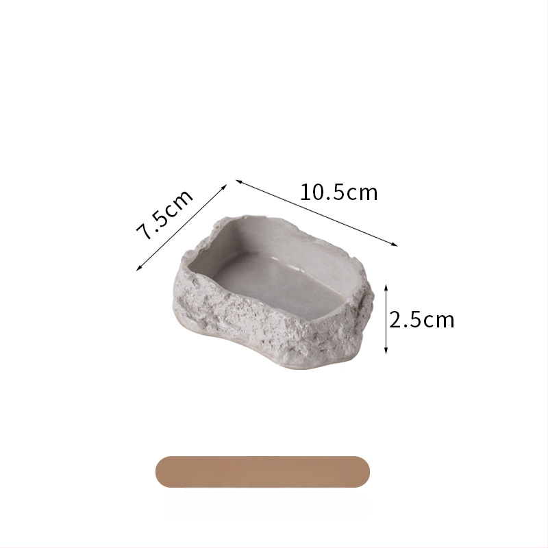 Roomajate toitumise ja joogikauss kivivanni imitatsiooniga (Materjal: Poola tsement; Bränd: Shuo ni; Sobiv: roomajad; Litsentsitud eribrändide märgid: Jah)