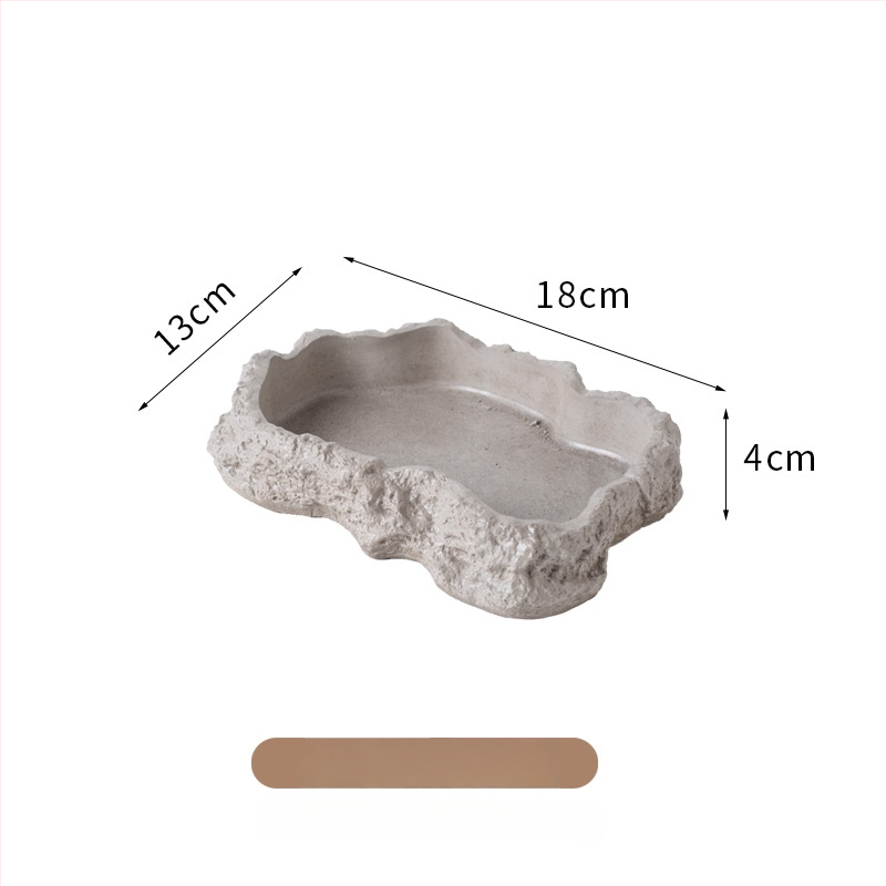 Roomajate toitumise ja joogikauss kivivanni imitatsiooniga (Materjal: Poola tsement; Bränd: Shuo ni; Sobiv: roomajad; Litsentsitud eribrändide märgid: Jah)