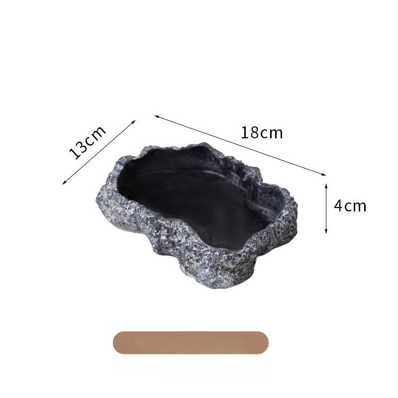 Roomajate toitumise ja joogikauss kivivanni imitatsiooniga (Materjal: Poola tsement; Bränd: Shuo ni; Sobiv: roomajad; Litsentsitud eribrändide märgid: Jah)