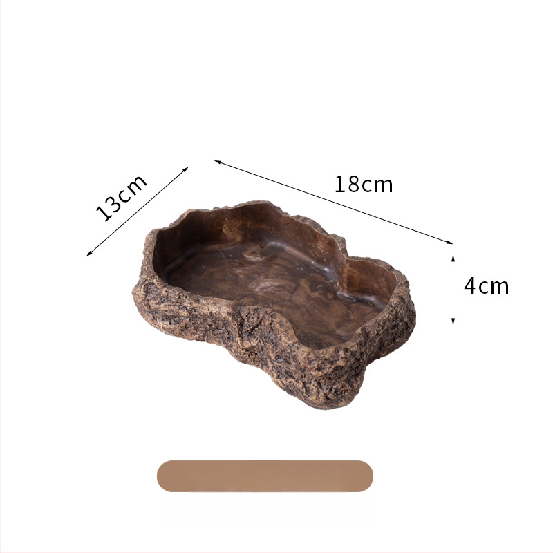 Roomajate toitumise ja joogikauss kivivanni imitatsiooniga (Materjal: Poola tsement; Bränd: Shuo ni; Sobiv: roomajad; Litsentsitud eribrändide märgid: Jah)