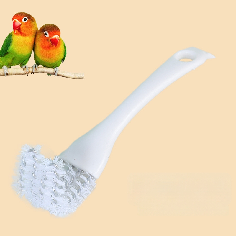 Paukščių narvo valymo rinkinys — šepetėlis ir išmatų kastuvėlis, daugiafunkcinis, plastikas, prekės ženklas Happy Pet Paradise