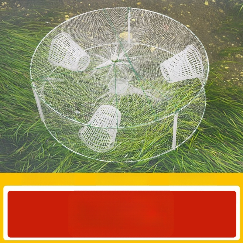 Giant Fin King zvejas tīklu kaste mazām zivīm, langustēm un garnelēm