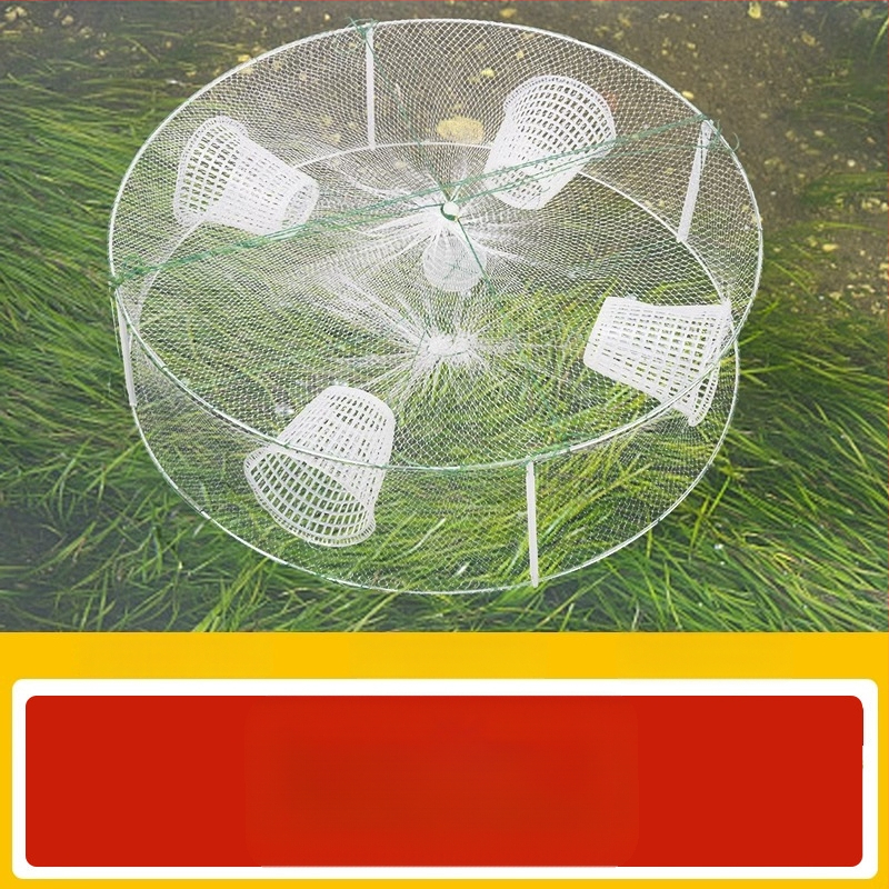 Giant Fin King zvejas tīklu kaste mazām zivīm, langustēm un garnelēm