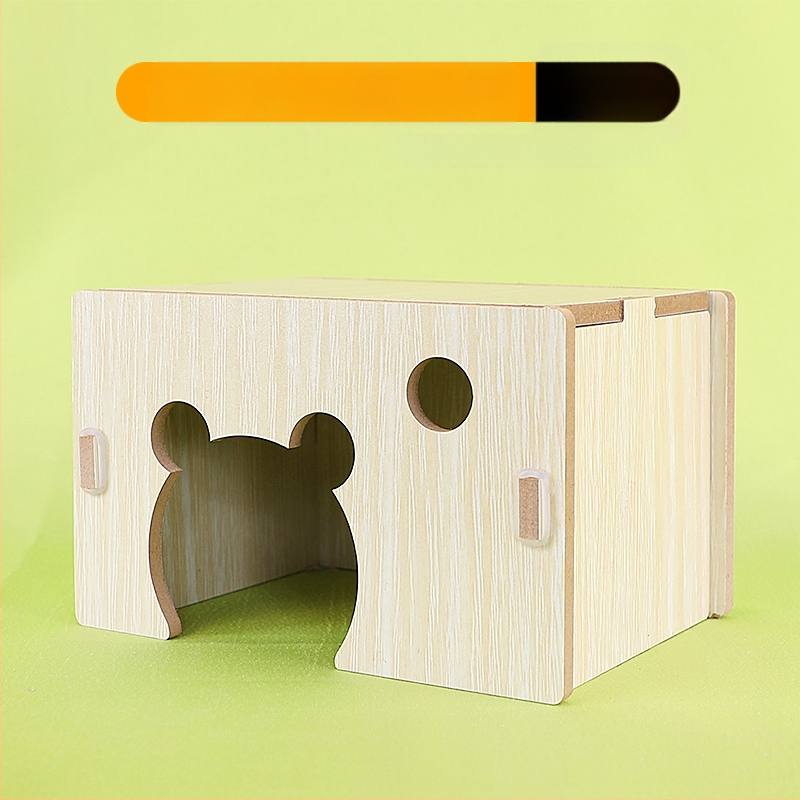 Medinis namelis hamsteriui su vienu kambariu — masyvus medis, lizdas mažiems gyvūnams