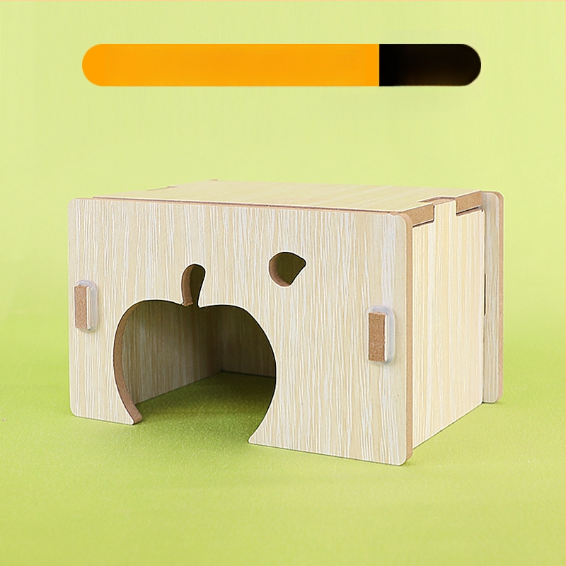 Medinis namelis hamsteriui su vienu kambariu — masyvus medis, lizdas mažiems gyvūnams