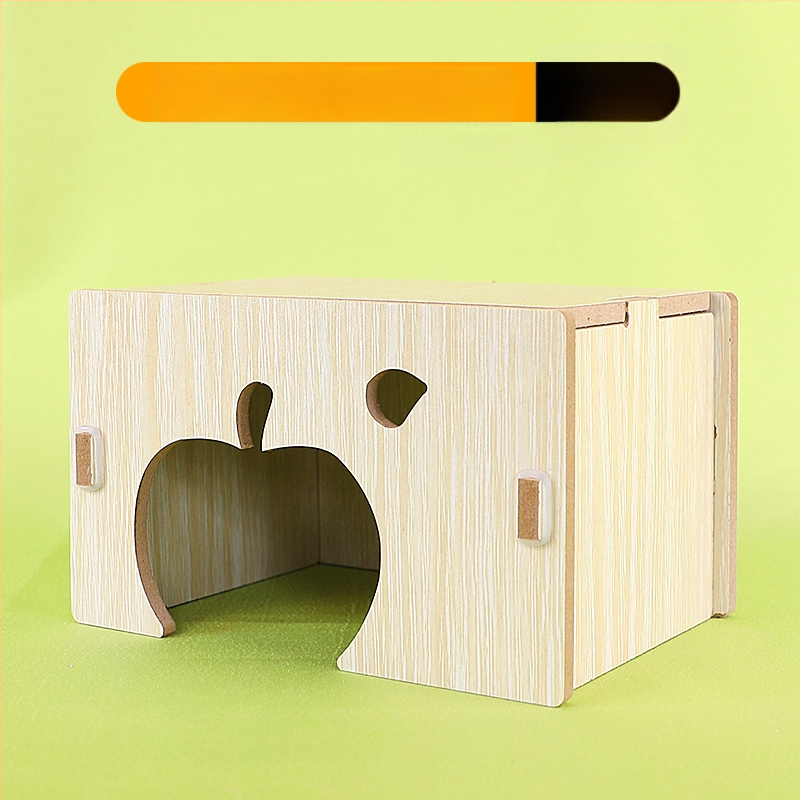 Medinis namelis hamsteriui su vienu kambariu — masyvus medis, lizdas mažiems gyvūnams