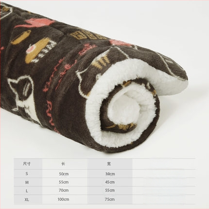 Hartley flanelinis šunų kilimėlis, žieminis miego kilimėlis