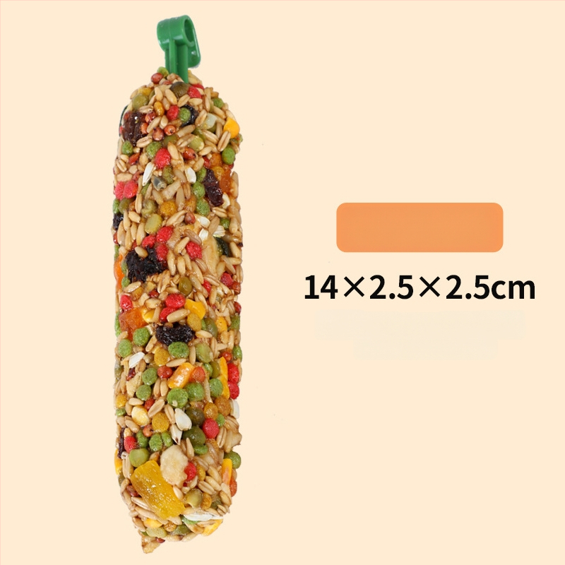 Papūgos kramymo lazdelė ir mokomoji užkanda – medžiaga iš penkių grūdų, prekių ženklas Happy Parrot, neimportuota