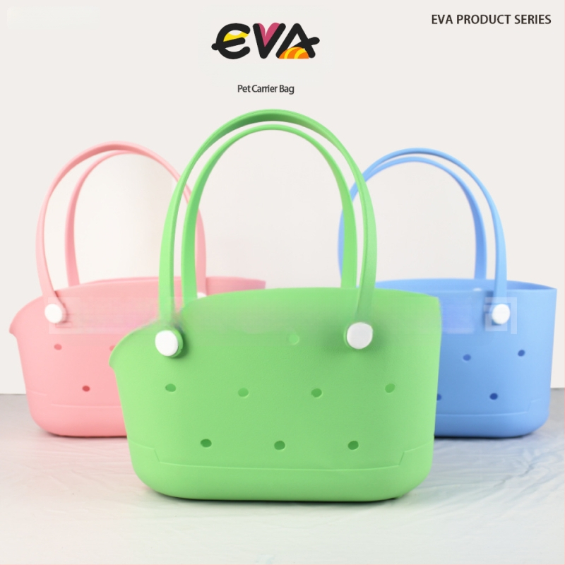 EVA lemmikloomakott – kaasaskantav, külgava avausega kott kassidele ja koertele, maht kuni 20 L, kergesti puhastatav, DIY aukudega muster