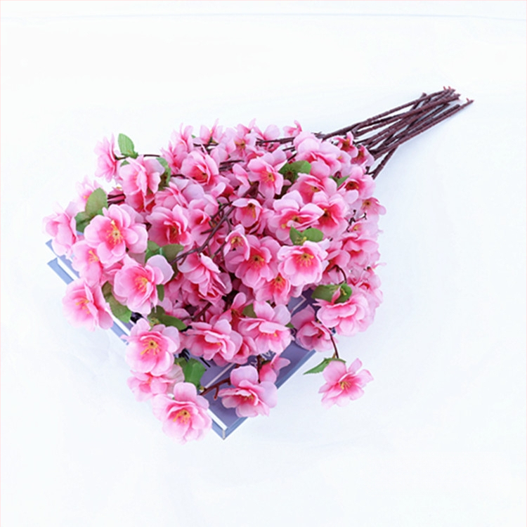 Viltotas persiku zieds zari dekorācijai mājās; Materiāls: zīda ziedi; Veids: simulētie persiku ziedi; Svars: 80 g; Piemērošana: kāzas, mājas dekors