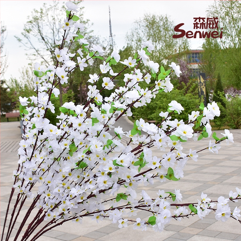 Viltotas persiku zieds zari dekorācijai mājās; Materiāls: zīda ziedi; Veids: simulētie persiku ziedi; Svars: 80 g; Piemērošana: kāzas, mājas dekors