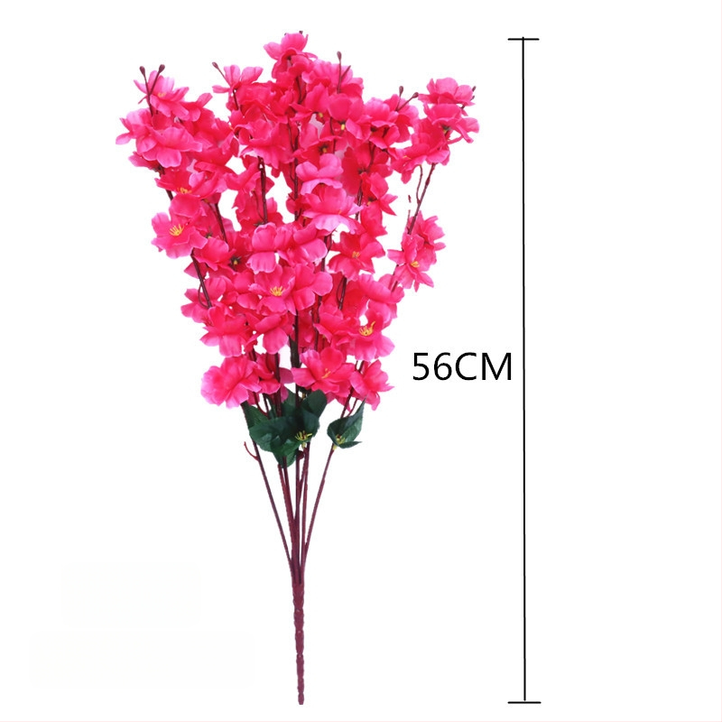 Viltotas persiku zieds zari dekorācijai mājās; Materiāls: zīda ziedi; Veids: simulētie persiku ziedi; Svars: 80 g; Piemērošana: kāzas, mājas dekors