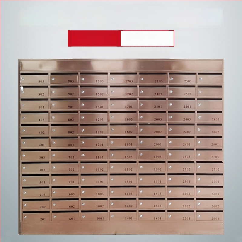 Daugybės skyrių namų pašto dėžutė iš nerūdijančio plieno, modelis zr-018, Zhen Rui, sieninis montavimas vidaus ir lauko naudojimui