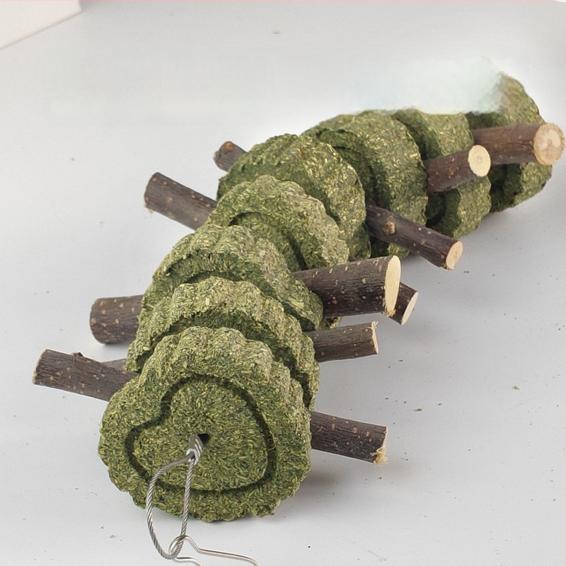 Sausas zāļu zobu košļājamās trušiem un guinejas cūkām, 110 g, iepakojumā 100 gab., zīmols Bibi Meng