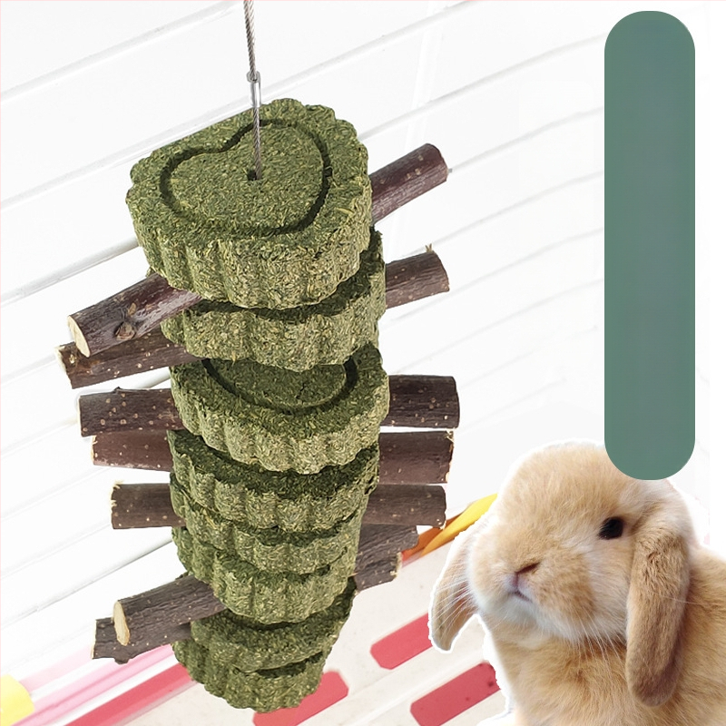 Sausas zāļu zobu košļājamās trušiem un guinejas cūkām, 110 g, iepakojumā 100 gab., zīmols Bibi Meng