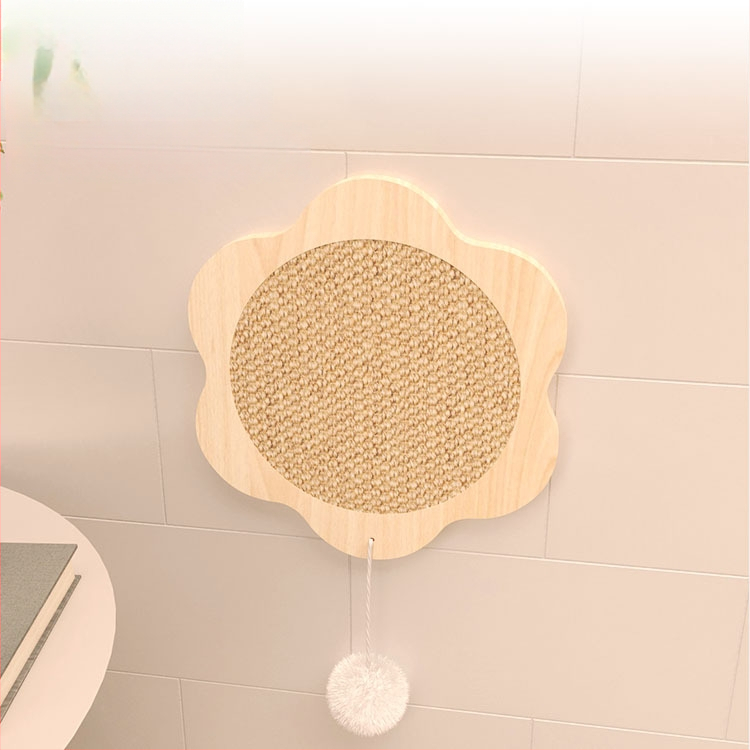 Kaķu skrāpētāja plāksne no sisāla, pakarināšanai pie sienas, vertikālais dizains, minimālistisks stils, materiāls: sisals, iepakojumā 10 gab.