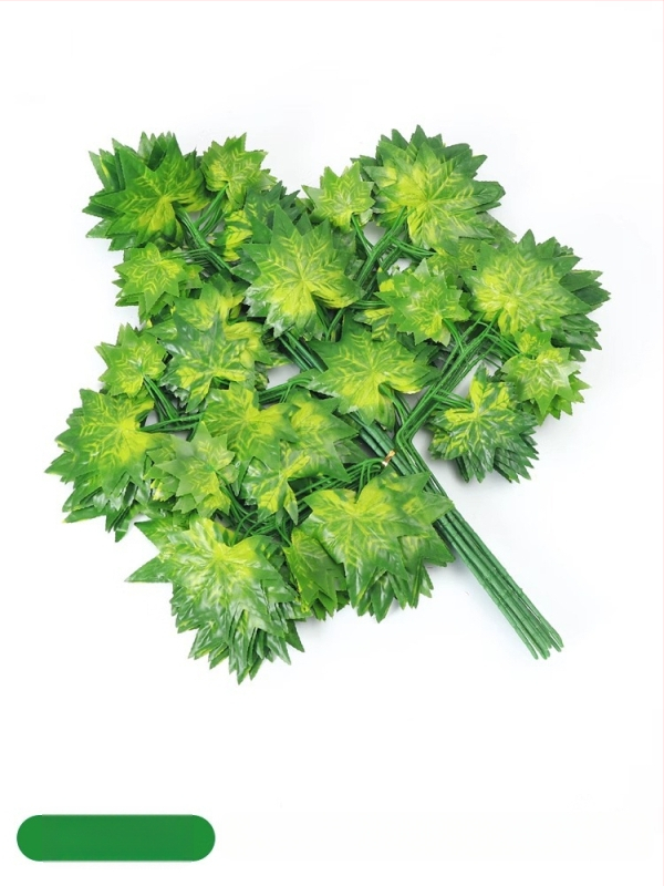 Mākslīgās lapas un zari no zīda ziediem, injekcijas formēšanas konstrukcija, dažādu lapu un zari komplekts, fotogrāfiju rekvizītiem un mājas dekorācijai