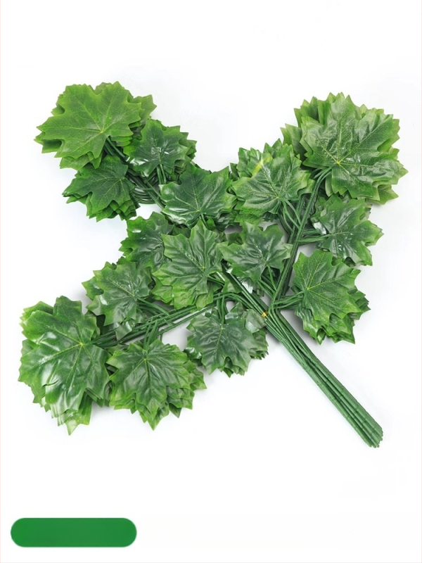 Mākslīgās lapas un zari no zīda ziediem, injekcijas formēšanas konstrukcija, dažādu lapu un zari komplekts, fotogrāfiju rekvizītiem un mājas dekorācijai