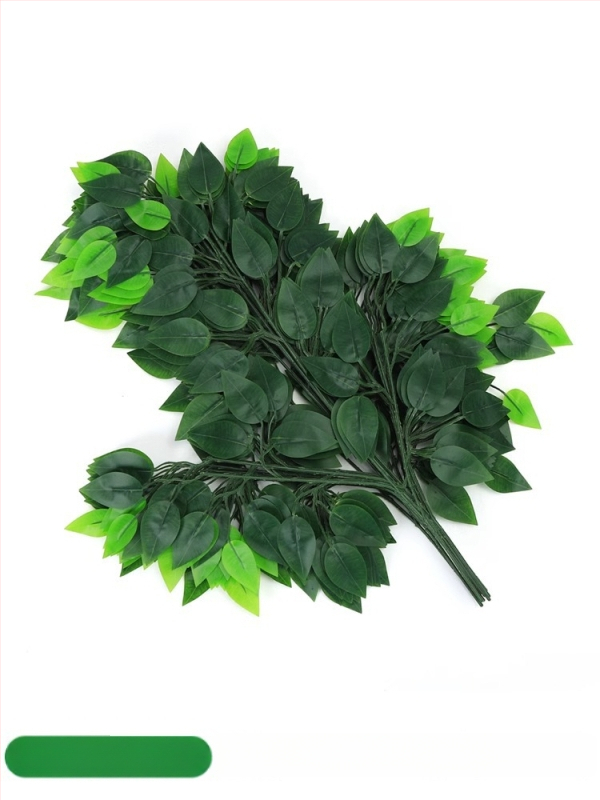 Mākslīgās lapas un zari no zīda ziediem, injekcijas formēšanas konstrukcija, dažādu lapu un zari komplekts, fotogrāfiju rekvizītiem un mājas dekorācijai