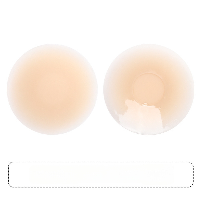 Silikono krūtų lipdukas – be žymių, kvėpuojantis, nematomas; plonas, spenelio forma: apvali; blizgus paviršius