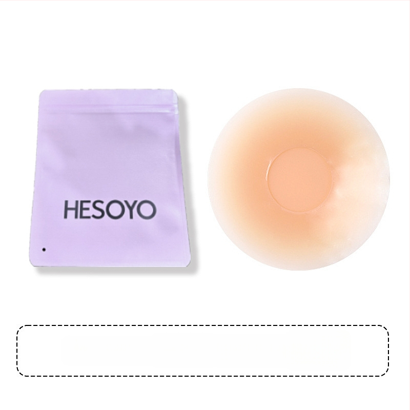 Silikono krūtų lipdukas – be žymių, kvėpuojantis, nematomas; plonas, spenelio forma: apvali; blizgus paviršius