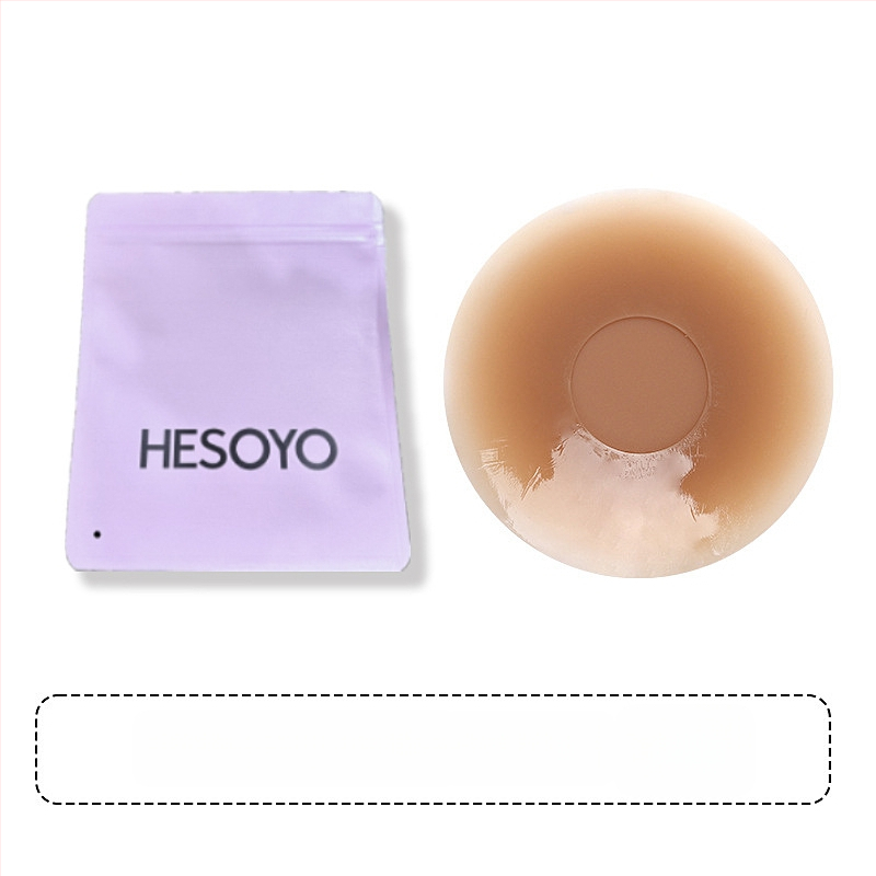 Silikono krūtų lipdukas – be žymių, kvėpuojantis, nematomas; plonas, spenelio forma: apvali; blizgus paviršius