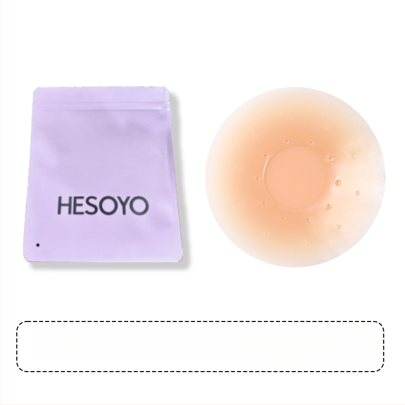 Silikono krūtų lipdukas – be žymių, kvėpuojantis, nematomas; plonas, spenelio forma: apvali; blizgus paviršius