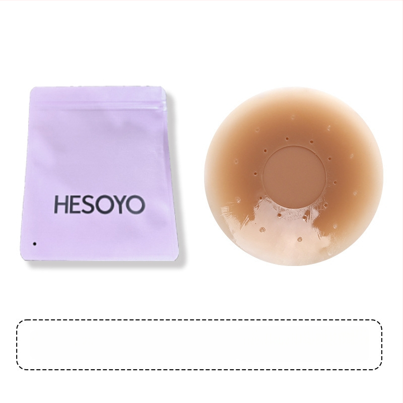 Silikono krūtų lipdukas – be žymių, kvėpuojantis, nematomas; plonas, spenelio forma: apvali; blizgus paviršius