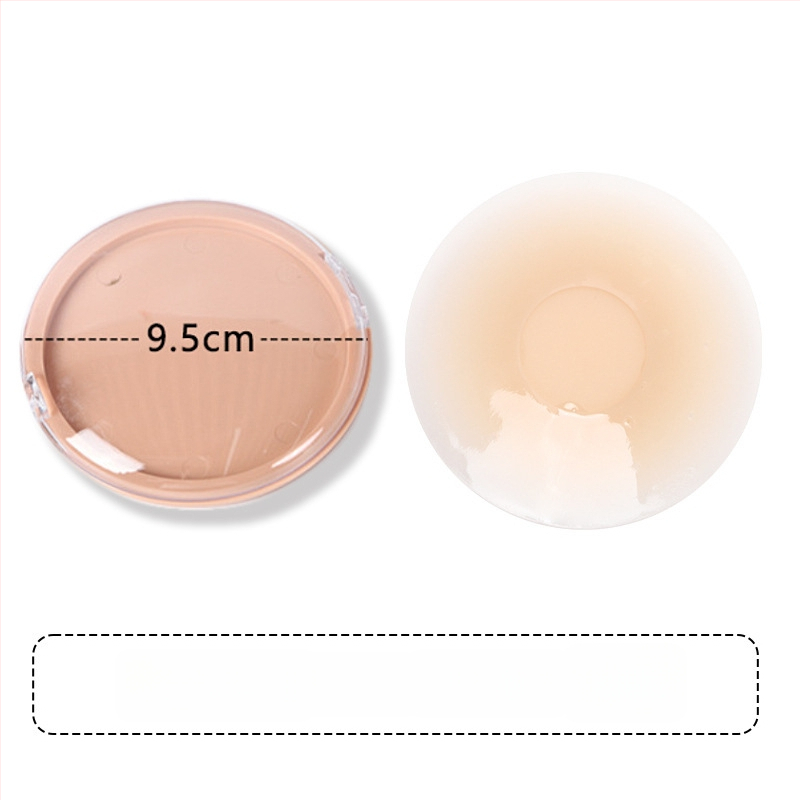 Silikono krūtų lipdukas – be žymių, kvėpuojantis, nematomas; plonas, spenelio forma: apvali; blizgus paviršius