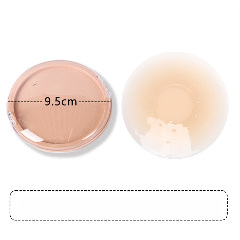 Silikono krūtų lipdukas – be žymių, kvėpuojantis, nematomas; plonas, spenelio forma: apvali; blizgus paviršius